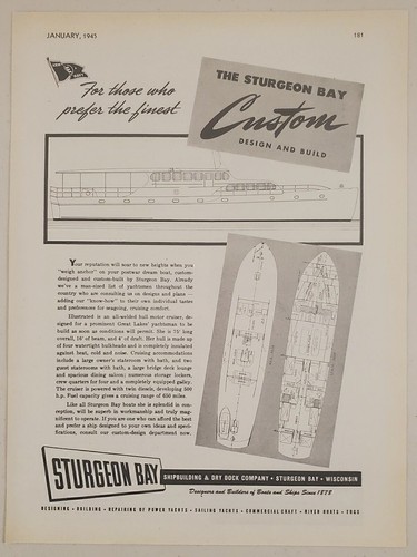 1945 print sturgeon bay - 1945,